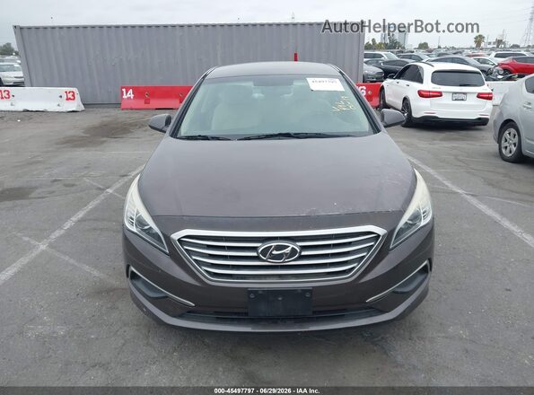 5NPE24AF3GH375971 2016 HYUNDAI SONATA Gray Դիմացի տեսք