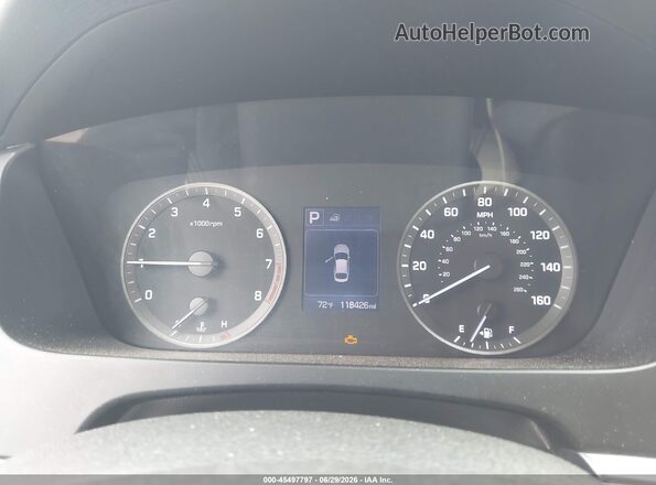 5NPE24AF3GH375971 2016 HYUNDAI SONATA Gray Հետևի նստատեղերի տեսք