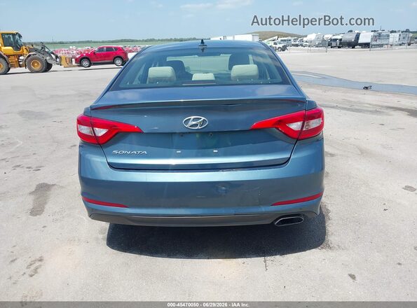 5NPE24AF3GH390809 2016 HYUNDAI SONATA Синий Вид спереди