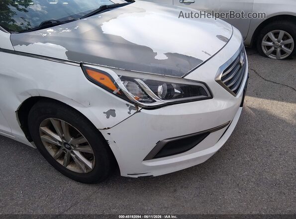 5NPE24AF3GH399428 2016 HYUNDAI SONATA White უკანა სალონის ხედი