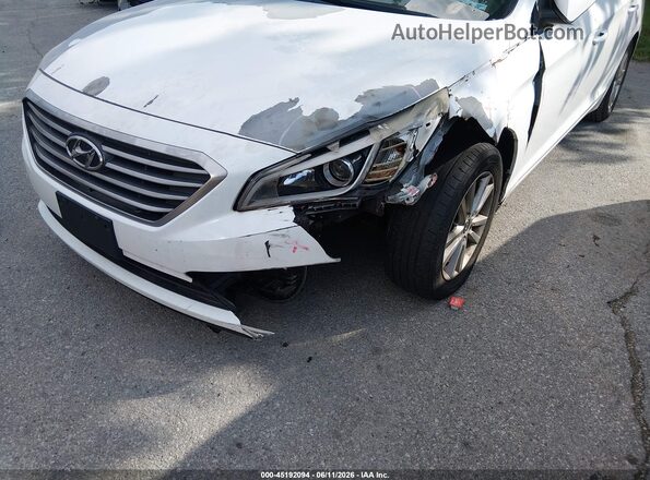 5NPE24AF3GH399428 2016 HYUNDAI SONATA White წინა ხედი