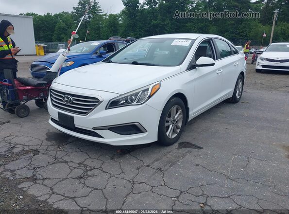 5NPE24AF3GH404613 2016 HYUNDAI SONATA White Vista tres cuartos delantera izquierda