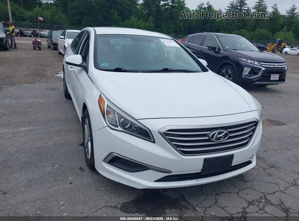 5NPE24AF3GH404613 2016 HYUNDAI SONATA White Vista del cuadro de instrumentos