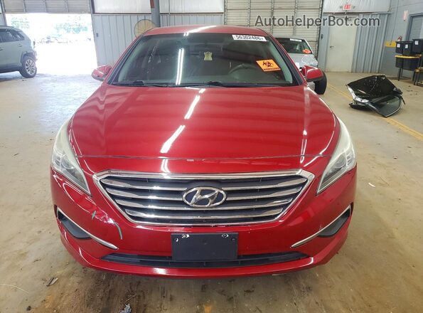 5NPE24AF3HH447320 2017 HYUNDAI SONATA Red Front view