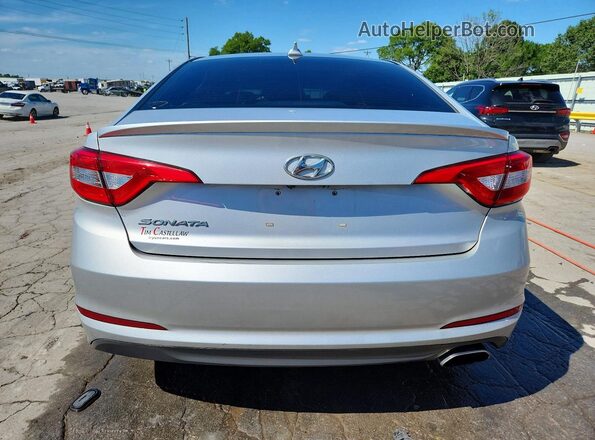 5NPE24AF3HH464036 2017 HYUNDAI SONATA Silver Вид ззаду
