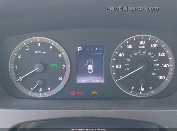 5NPE24AF3HH503840 2017 HYUNDAI SONATA White უკანა სავარძლების ხედი