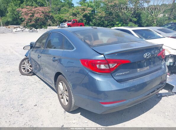 5NPE24AF3HH530570 2017 HYUNDAI SONATA Blue Задня ліва чверть