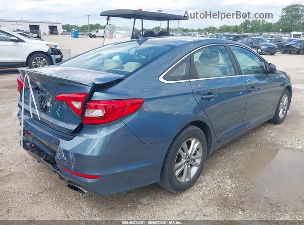 5NPE24AF3HH553833 2017 HYUNDAI SONATA Синий Задняя правая четверть