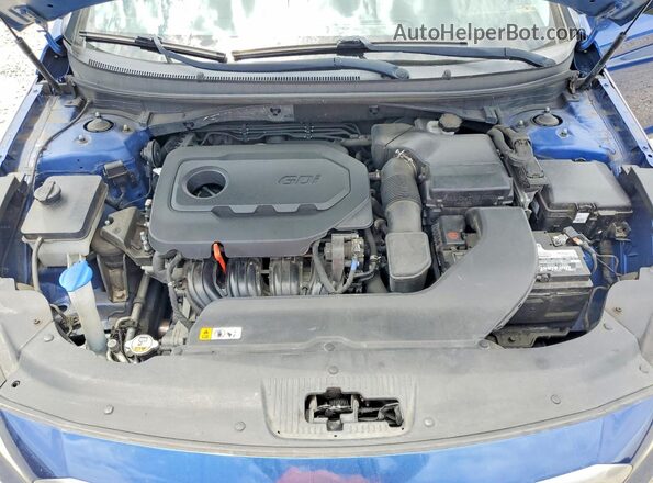 5NPE24AF3HH556375 2017 HYUNDAI SONATA Blue Սալոնի հետևի տեսք