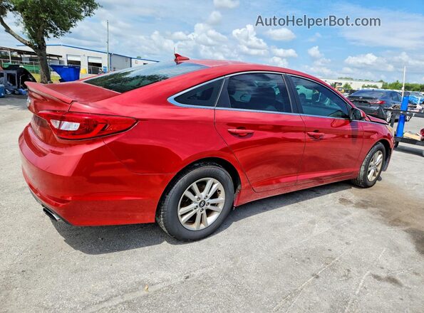 5NPE24AF3HH594611 2017 HYUNDAI SONATA Red უკანა მარჯვენა