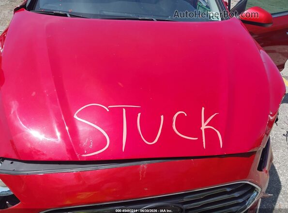 5NPE24AF3JH663223 2018 HYUNDAI SONATA Red Вид ззаду