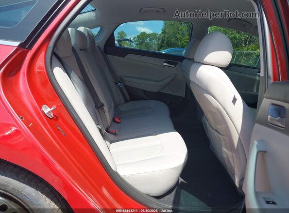 5NPE24AF3JH663223 2018 HYUNDAI SONATA Red Вид наклейки з VIN-кодом