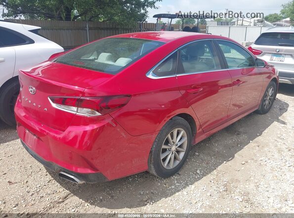 5NPE24AF3JH720679 2018 HYUNDAI SONATA Red Tył prawy