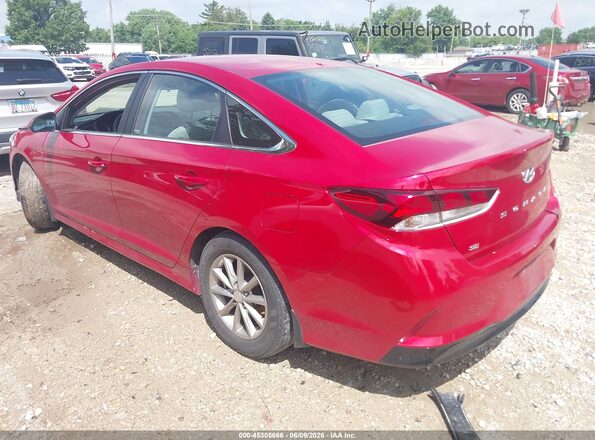 5NPE24AF3JH720679 2018 HYUNDAI SONATA Red Tył lewy