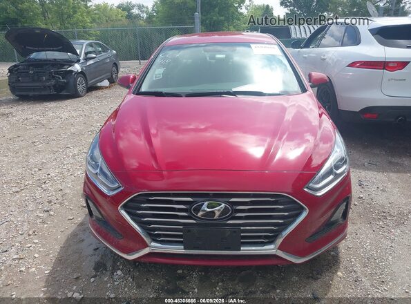5NPE24AF3JH720679 2018 HYUNDAI SONATA Red Widok zestawu wskaźników