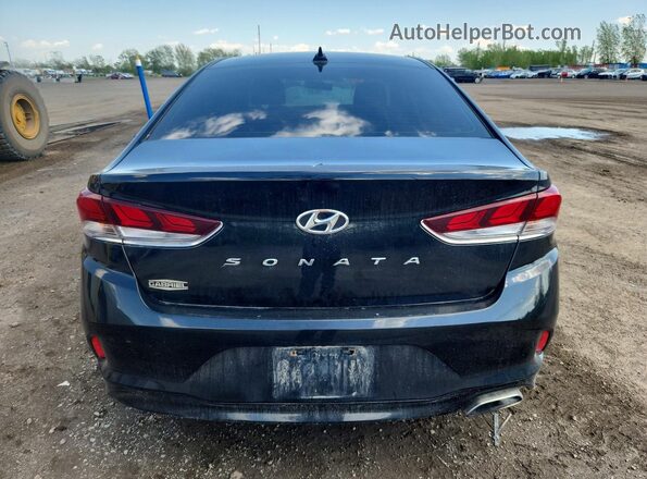 5NPE24AF3JH721587 2018 HYUNDAI SONATA Black Rear view