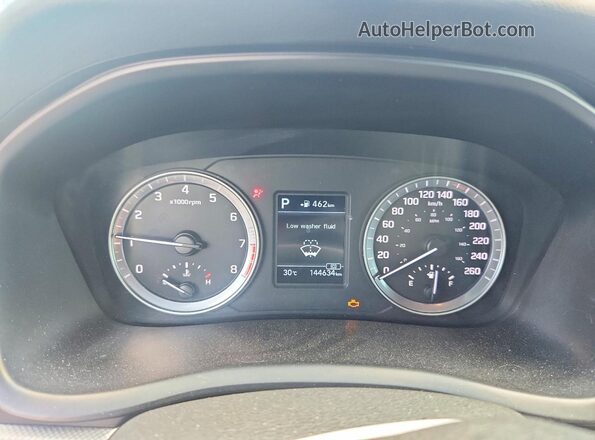 5NPE24AF3JH721587 2018 HYUNDAI SONATA Black Instrument cluster view