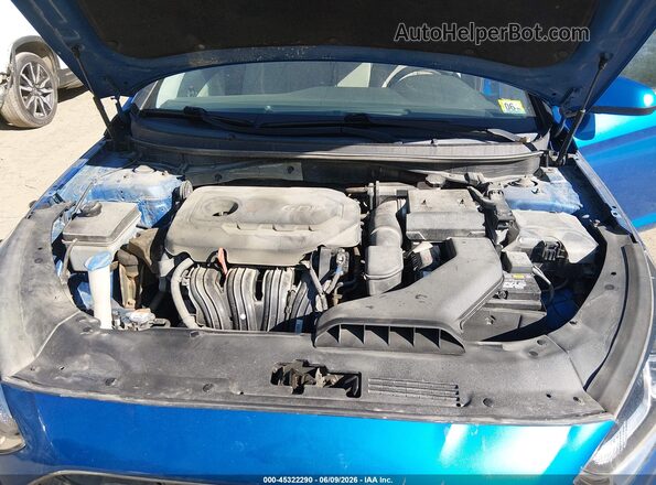 5NPE24AF3KH733501 2019 HYUNDAI SONATA Синий Вид сзади