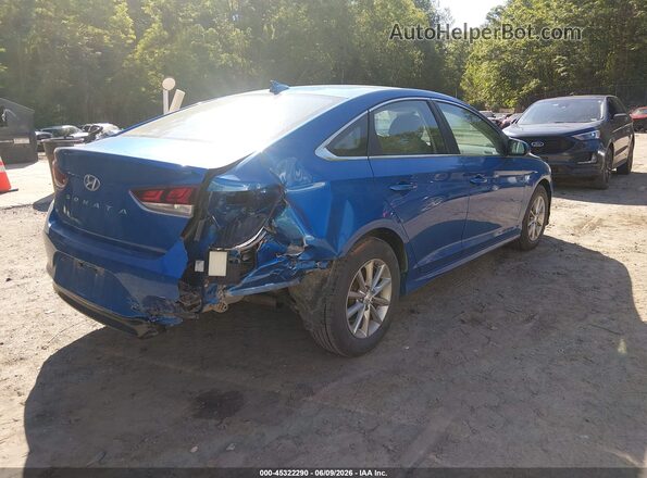 5NPE24AF3KH733501 2019 HYUNDAI SONATA Синий Задняя правая четверть