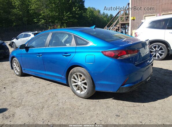 5NPE24AF3KH733501 2019 HYUNDAI SONATA Синий Задняя левая четверть