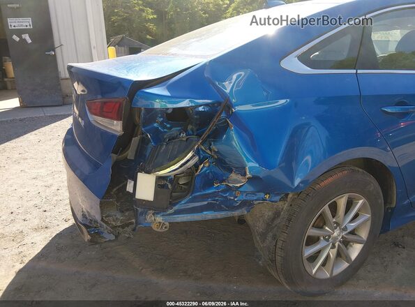 5NPE24AF3KH733501 2019 HYUNDAI SONATA Синий Вид спереди