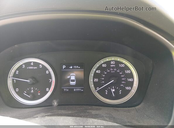 5NPE24AF3KH733501 2019 HYUNDAI SONATA Синий Вид задних сидений