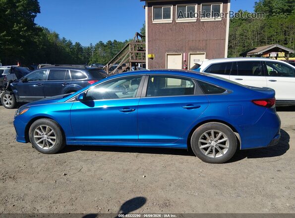 5NPE24AF3KH733501 2019 HYUNDAI SONATA Синий Панорамный вид салона 360°