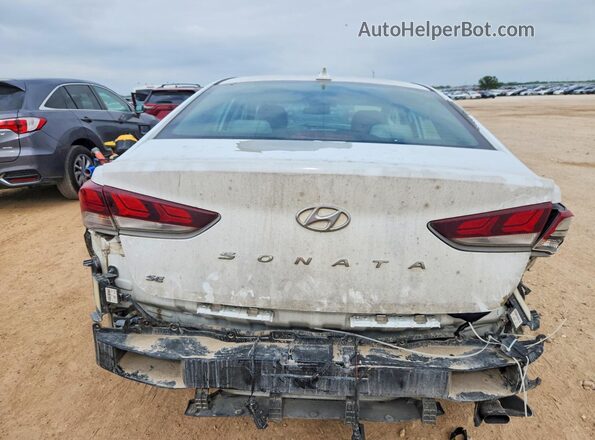 5NPE24AF3KH737905 2019 HYUNDAI SONATA White უკანა ხედი