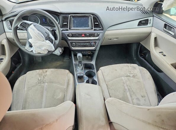 5NPE24AF3KH737905 2019 HYUNDAI SONATA White წინა პანელის ხედი
