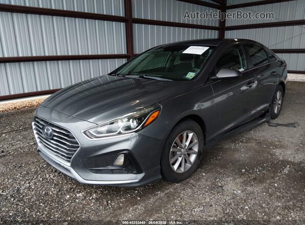 5NPE24AF3KH743610 2019 HYUNDAI SONATA Gray Առջևի ձախ երեք քառորդ տեսարան