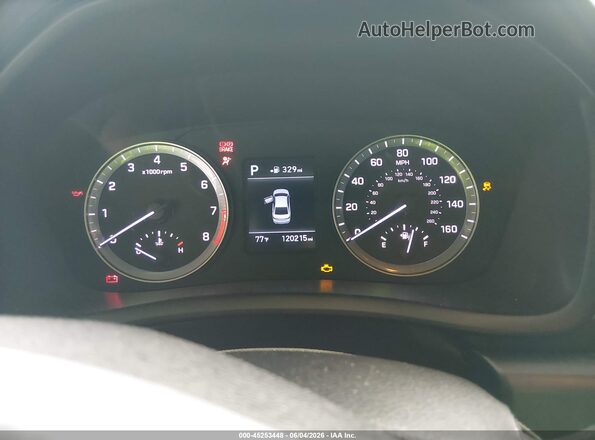 5NPE24AF3KH743610 2019 HYUNDAI SONATA Gray Հետևի նստատեղերի տեսք