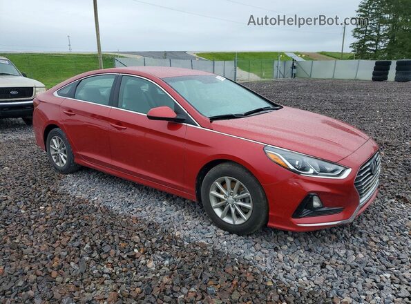 5NPE24AF3KH780656 2019 HYUNDAI SONATA Red Front right