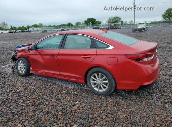 5NPE24AF3KH780656 2019 HYUNDAI SONATA Red Rear left