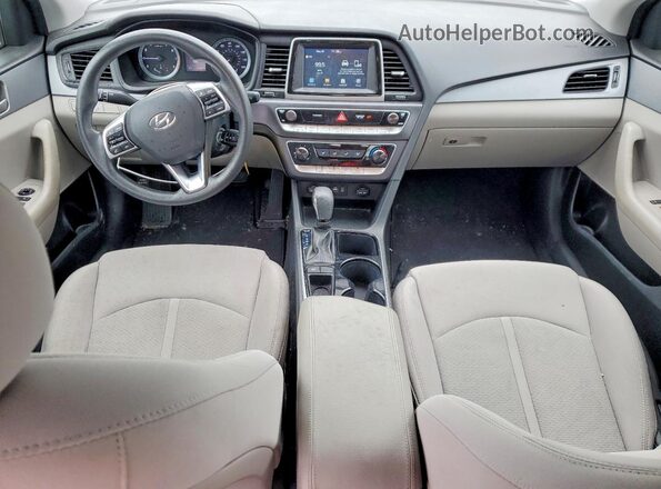 5NPE24AF3KH780656 2019 HYUNDAI SONATA Red Dashboard view