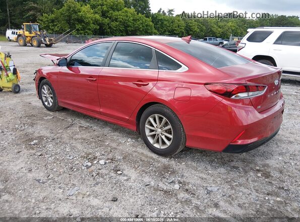5NPE24AF3KH798381 2019 HYUNDAI SONATA Red Trasero izquierdo
