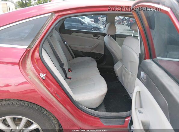 5NPE24AF3KH798381 2019 HYUNDAI SONATA Red Vista de la etiqueta del VIN