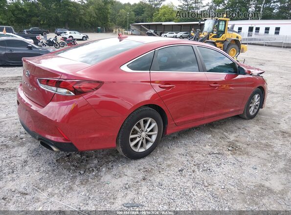 5NPE24AF3KH798381 2019 HYUNDAI SONATA Red Trasero derecho