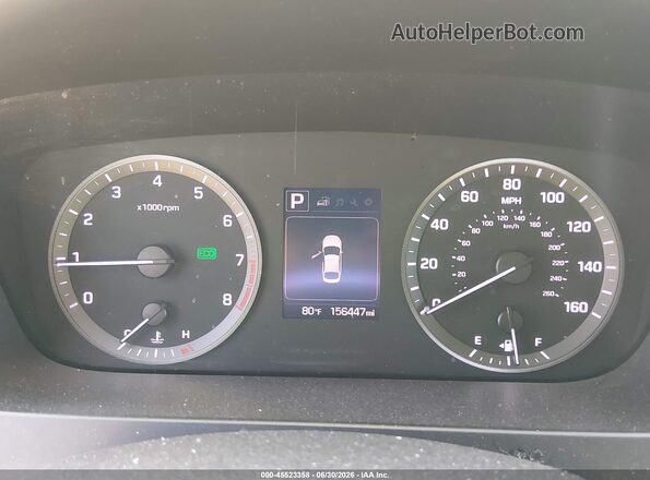 5NPE24AF4GH268329 2016 HYUNDAI SONATA Silver უკანა სავარძლების ხედი