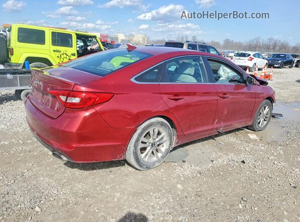 5NPE24AF4GH281064 2016 HYUNDAI SONATA Burgundy 