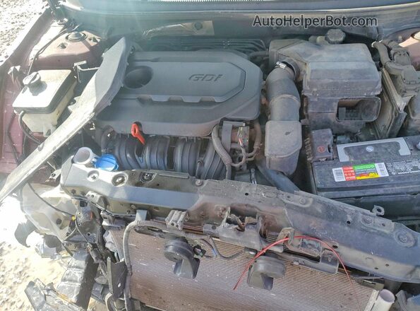 5NPE24AF4GH281064 2016 HYUNDAI SONATA Burgundy 
