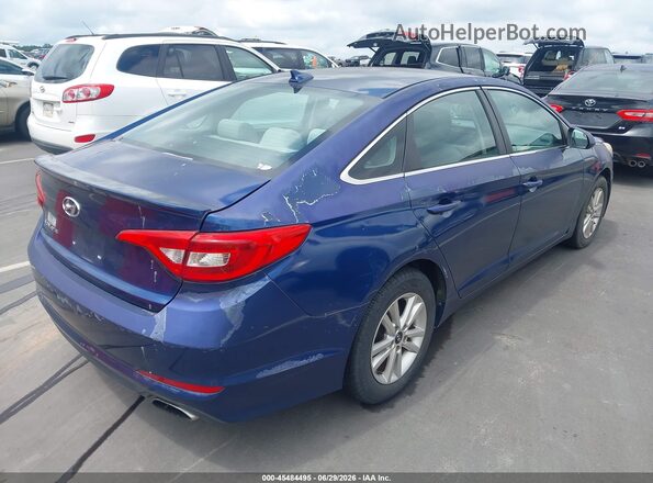 5NPE24AF4GH281873 2016 HYUNDAI SONATA Blue Trasero derecho