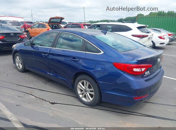 5NPE24AF4GH281873 2016 HYUNDAI SONATA Blue Trasero izquierdo