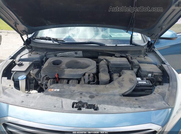 5NPE24AF4GH302950 2016 HYUNDAI SONATA Blue უკანა ხედი