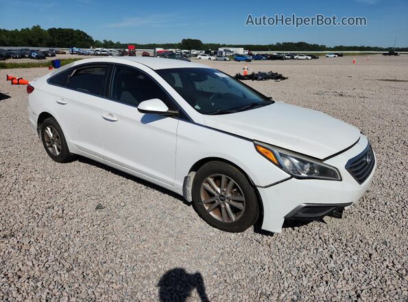 5NPE24AF4GH319117 2016 HYUNDAI SONATA White Передня права чверть