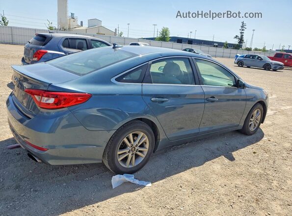 5NPE24AF4GH334720 2016 HYUNDAI SONATA Blue Trasero derecho