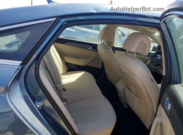 5NPE24AF4GH334720 2016 HYUNDAI SONATA Blue Vista de los asientos traseros
