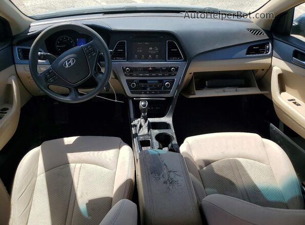 5NPE24AF4GH334720 2016 HYUNDAI SONATA Blue Vista del salpicadero