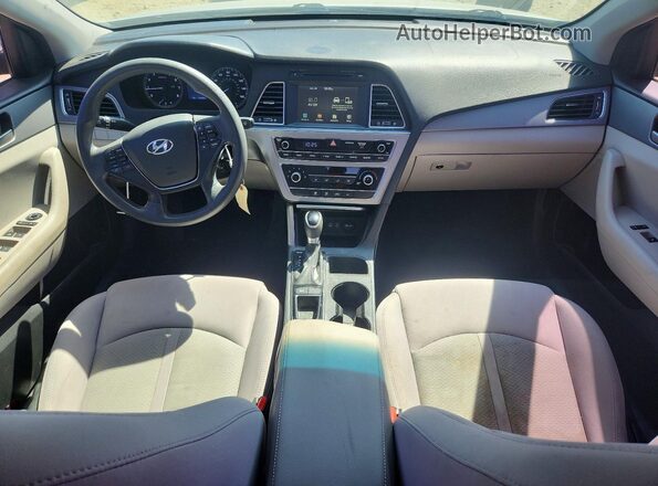 5NPE24AF4GH341182 2016 HYUNDAI SONATA Silver Առջևի վահանակի տեսք