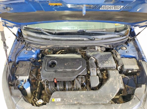 5NPE24AF4GH347550 2016 HYUNDAI SONATA Blue უკანა სალონის ხედი