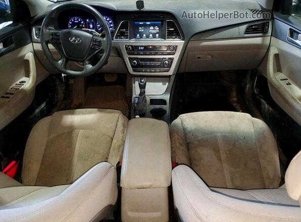 5NPE24AF4GH347550 2016 HYUNDAI SONATA Blue წინა პანელის ხედი